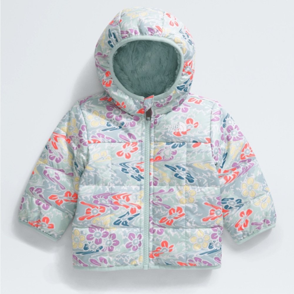 NWT Northface Reversible floral Patterned Hooded Jacket.